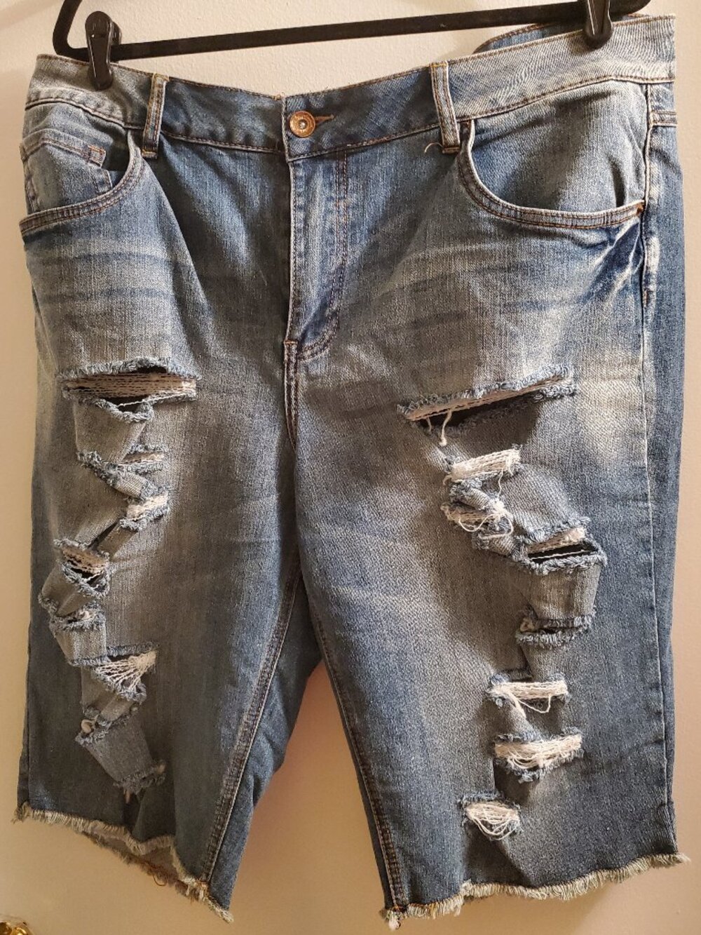 Dollhouse cutoff plus size denim jean shorts